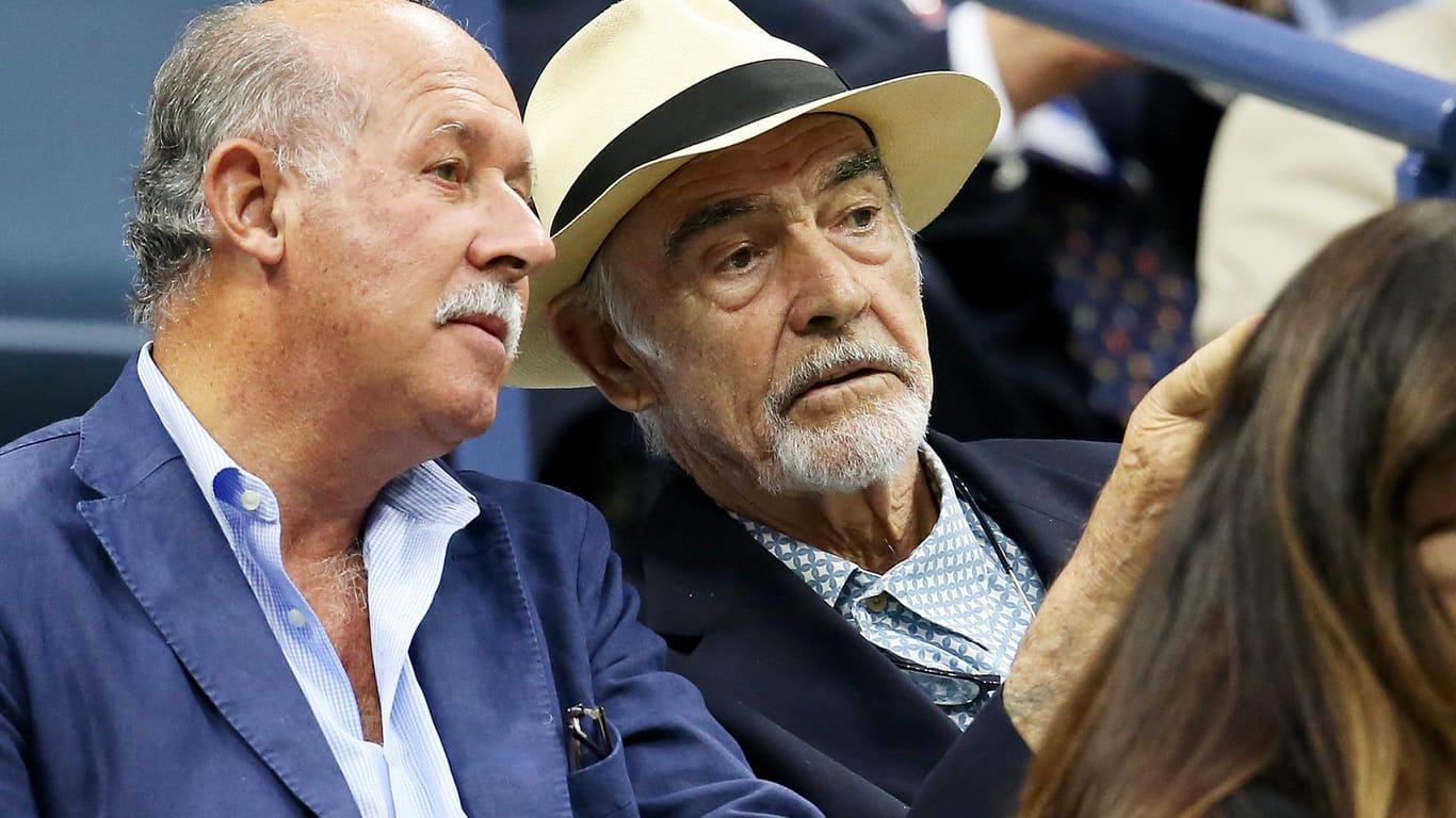 Sean Connery: Hier schaut sich der Schauspieler im Jahr 2015 ein Tennismatch an.