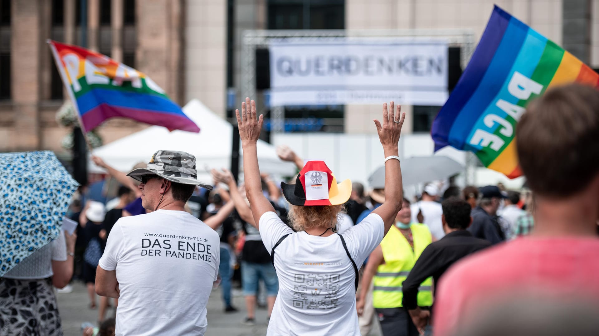 Demonstration der Organisation "Querdenken-231" unter dem Motto "Festival für Frieden & Freiheit – Wahrung unserer Grundrechte" in Dortmund