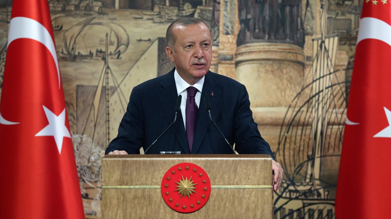Präsident Erdogan: Er werde nicht zurückweichen.