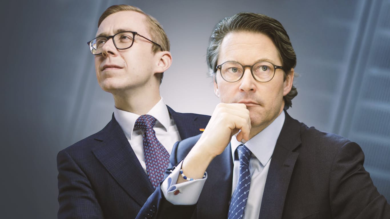 Der CDU-Bundestagsbageordnete Philipp Amthor (links) und CSU-Verkehrsminister Andreas Scheuer (Montage): Beide standen in Verbindung mit dem Unternehmen Augustus Intelligence.