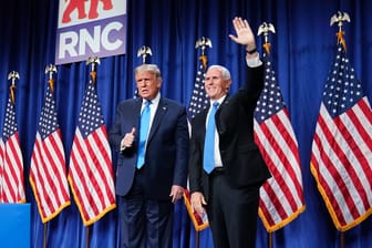 Donald Trump und Mike Pence: Der Parteitag der Republikaner in den USA geht weiter.