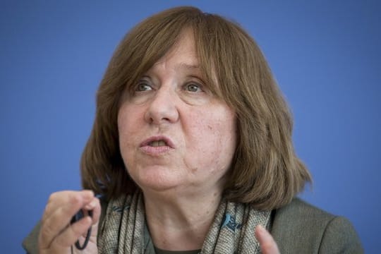 Swetlana Alexijewitsch hatte Lukaschenko zum Rücktritt aufgefordert, "bevor es zu spät ist".