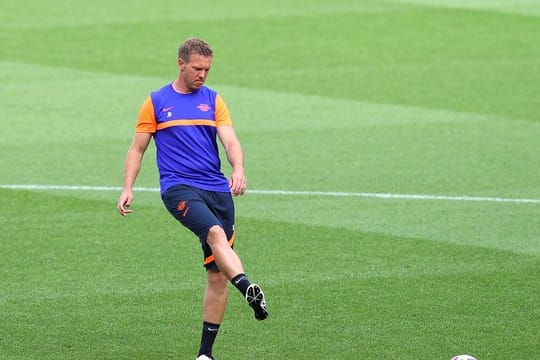 Trainer Julian Nagelsmann bat die Leipziger Spieler wieder zum Training.