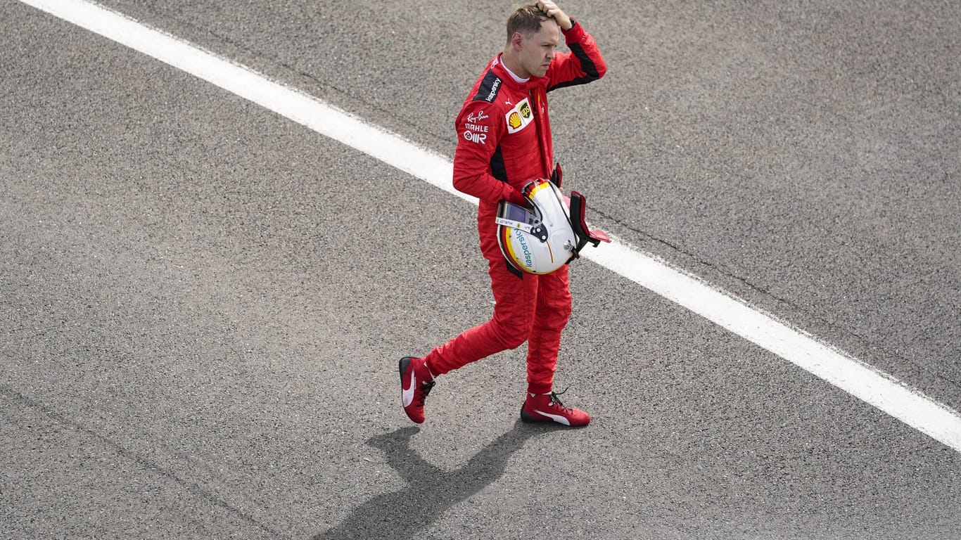 Zukunft noch immer unklar: Ferrari-Pilot Sebastian Vettel.