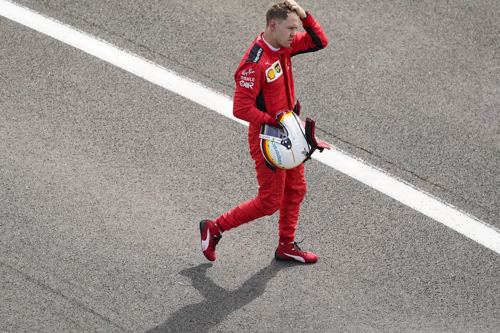 Zukunft noch immer unklar: Ferrari-Pilot Sebastian Vettel.