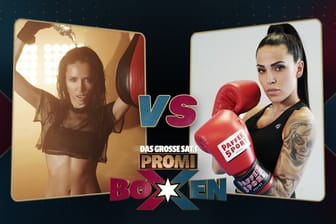"Das große Sat.1 Promiboxen": Anastasiya Avilova und Elena Miras treten gegeneinander an.