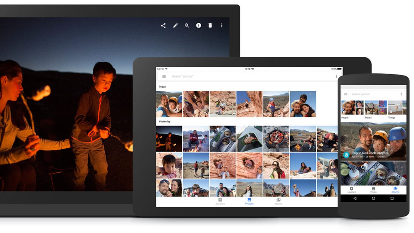Google Fotos auf Rechner, Smartphone und Tablet: Die Foto-App wird in Zukunft kostenpflichtig.