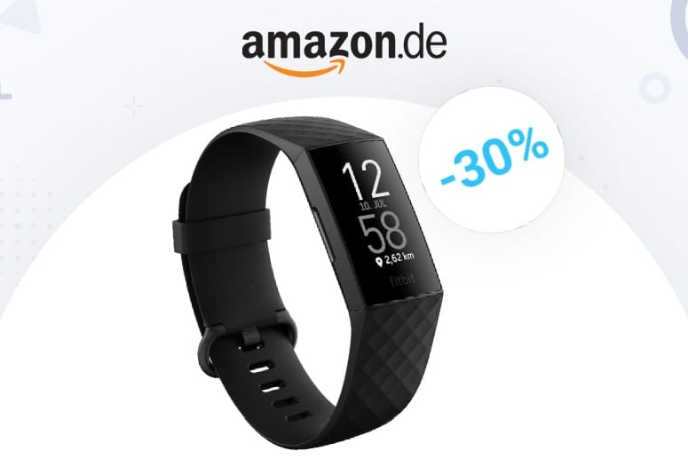 Schnäppchen-Tipp des Tages: Fitbit Charge 4 Fitnesstracker zum Rekord-Tiefstpreis.