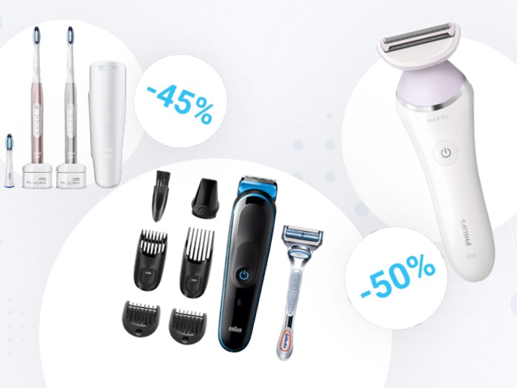 Amazon-Rasierer-Angebote: Multi-Grooming-Kit von Braun und Philips-Rasierer  zum Schnäppchenpreis
