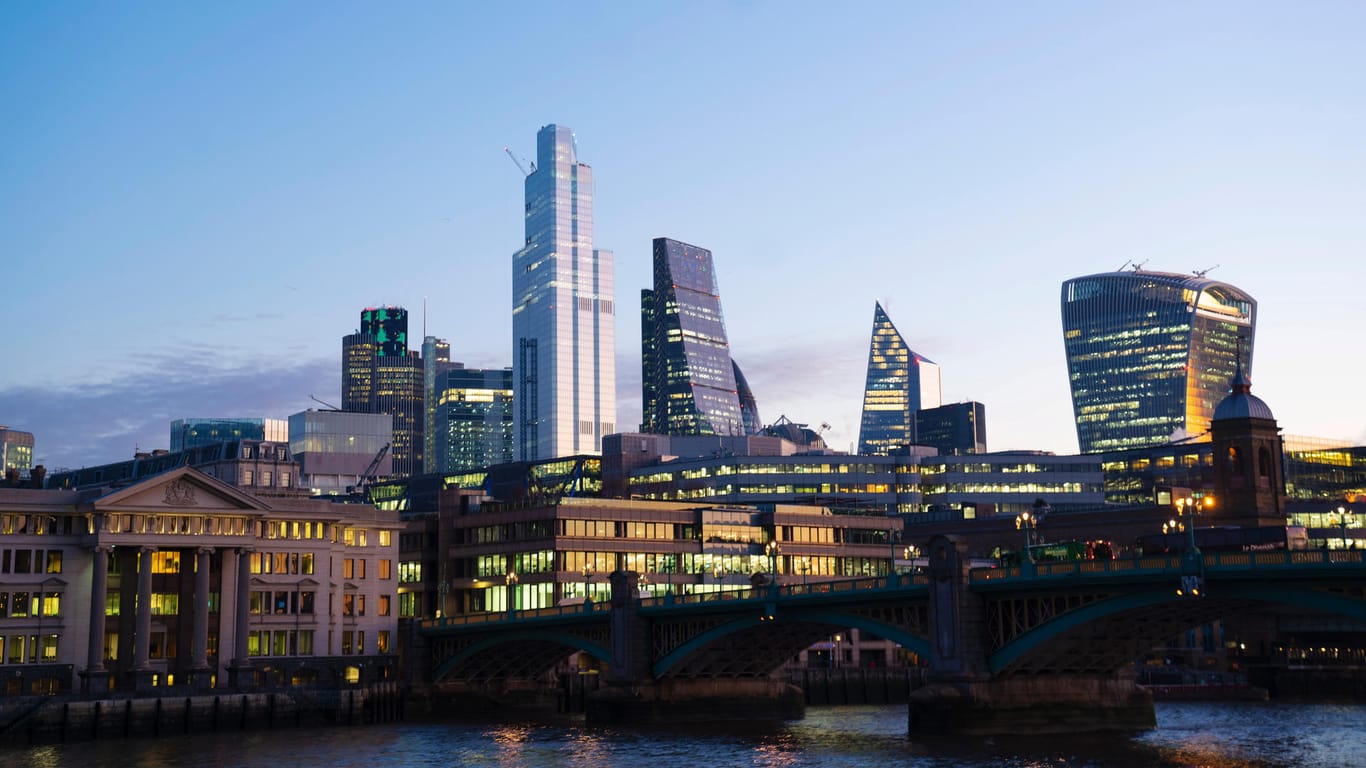 Die Skyline von London: Der befürchtete Exodus aus der City of London ist trotz Brexit ausgeblieben.