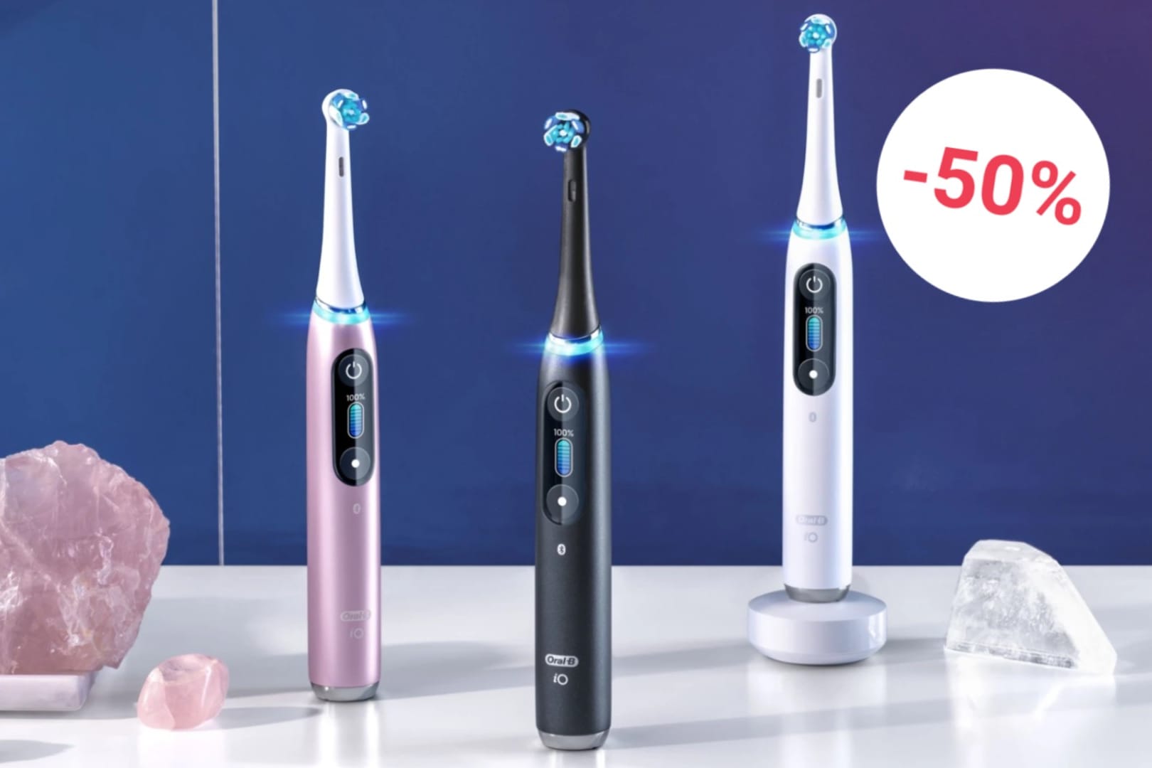 Die iO-Zahnbürste von Oral-B ist heute bei Amazon im Doppelpack 50 Prozent reduziert.