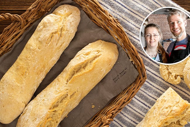 Baguette: Es ist in kurzer Zeit aufgebacken.