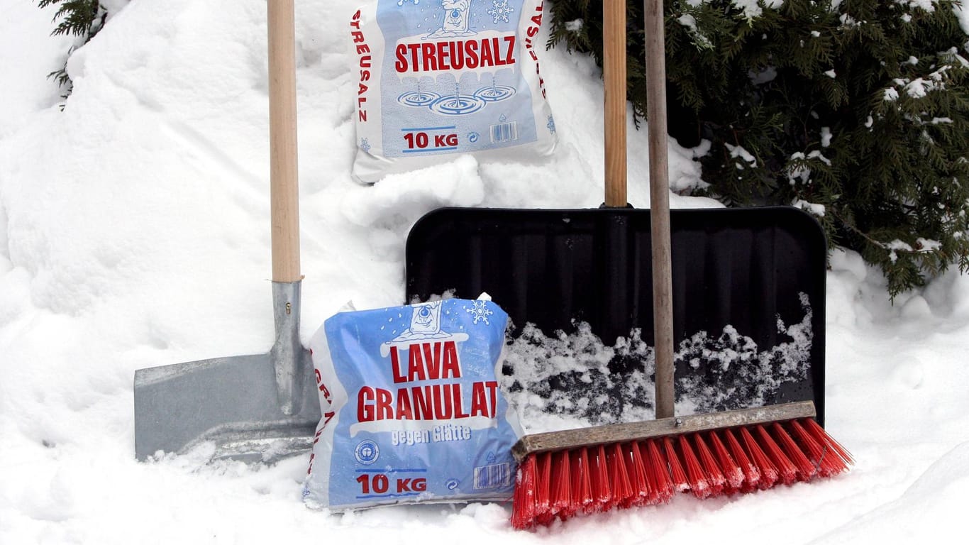 Lava-Granulat: Es ist weitaus nachhaltiger als Streusalz.
