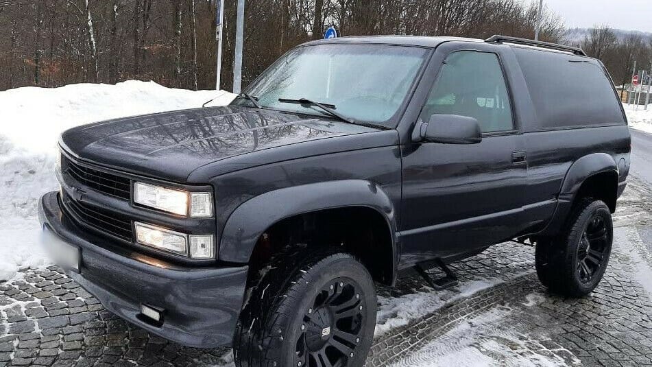 Ottos Offroader: Der Chevy Tahoe hat vier angetriebene Räder – und nur zwei Türen.