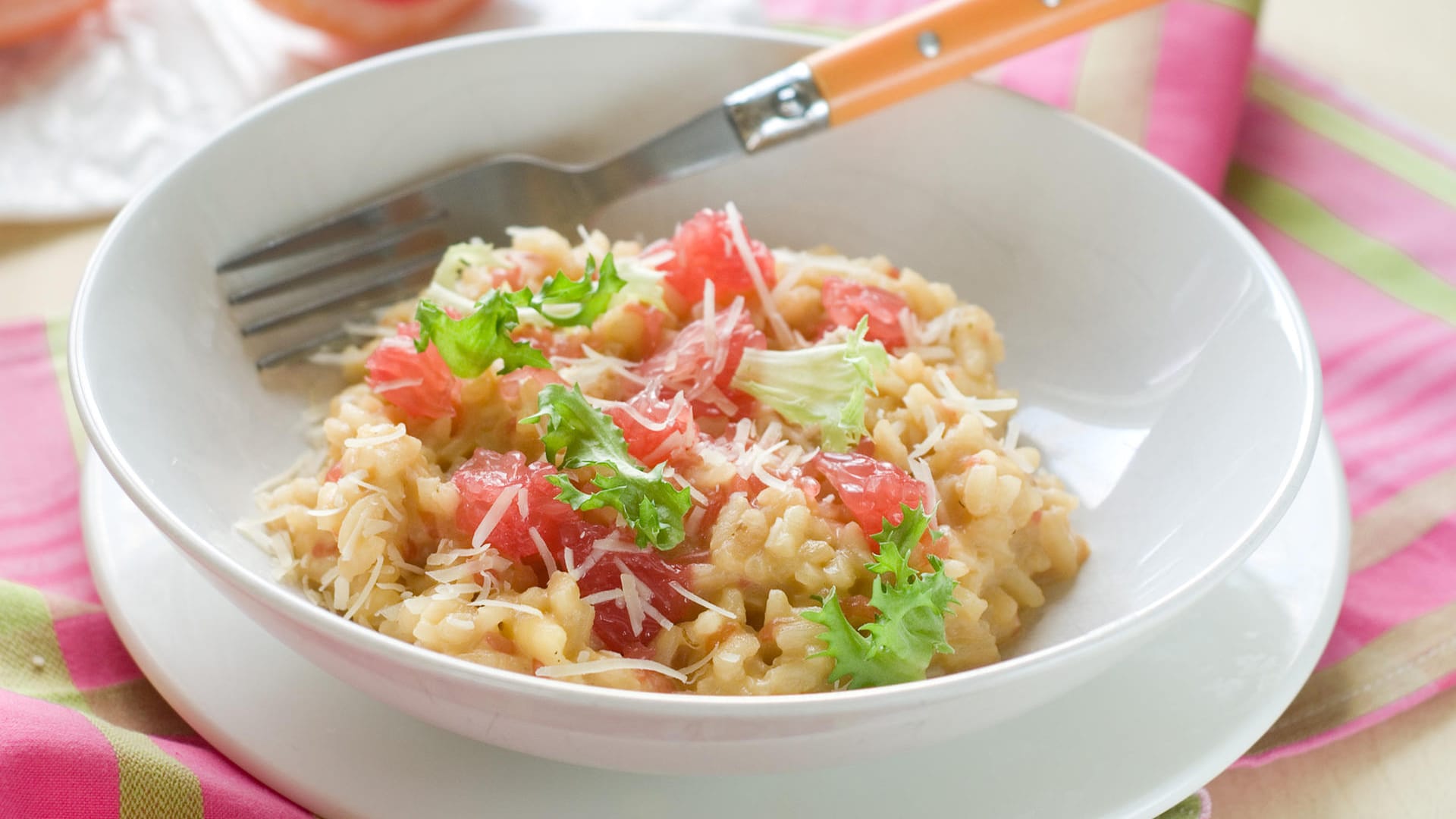 Risotto: Auch hier kann Grapefruit überzeugen.