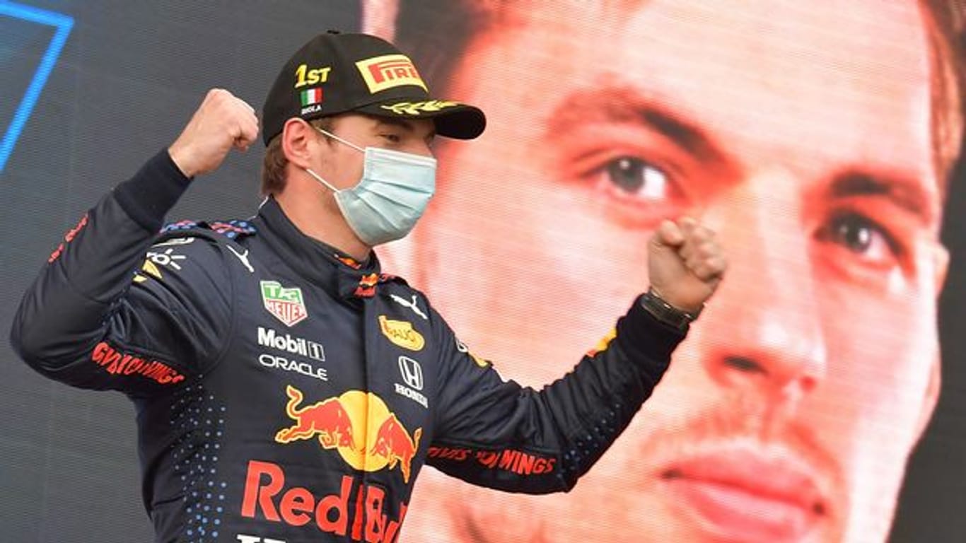 Hat das chaotische Formel-1-Rennen von Imola gewonnen: Der niederländische Red-Bull-Pilot Max Verstappen.