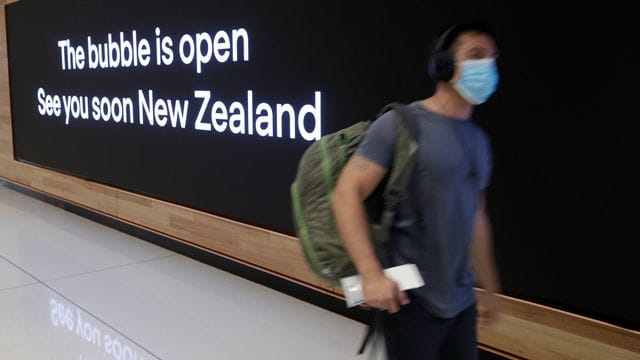 Bis bald: Reisen zwischen Australien und Neuseeland sind wieder ohne Quarantäne möglich. Bis bald: Reisen zwischen Australien und Neuseeland sind wieder ohne Quarantäne möglich.