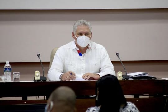 Miguel Diaz-Canel, Präsident von Kuba, nimmt am VIII.