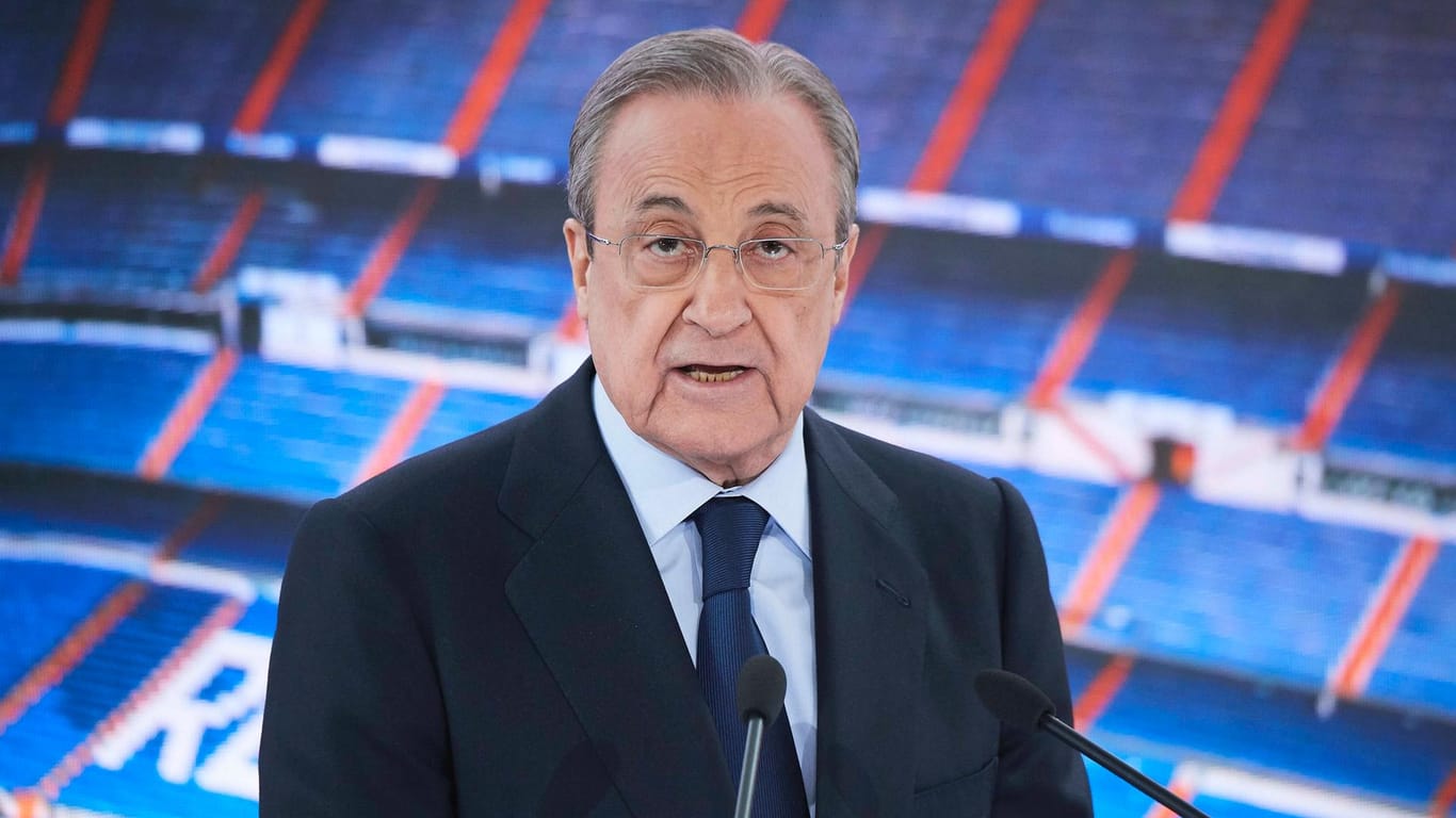 Florentino Perez: Der Präsident von Real Madrid verteidigt vehement die Idee der "Super League".