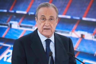 Florentino Perez: Der Präsident von Real Madrid verteidigt vehement die Idee der "Super League".