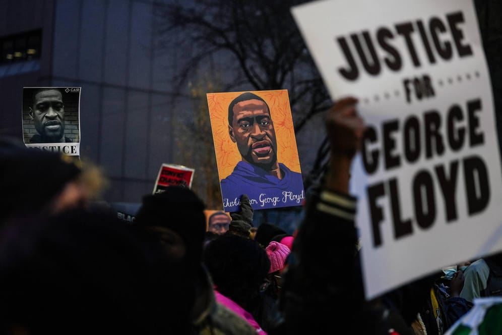 Demonstranten in Minneapolis: Sie forderten Gerechtigkeit für George Floyd.