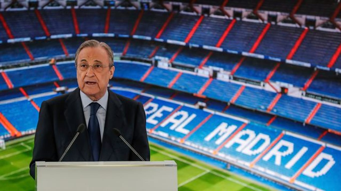 Real-Präsident Florentino Pérez glaubt noch an die Super League.