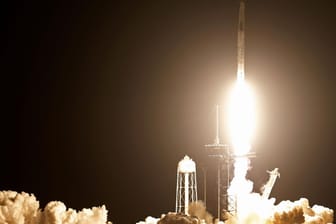 Start in Florida: Die SpaceX-Rakete ist auf dem Weg zur ISS.