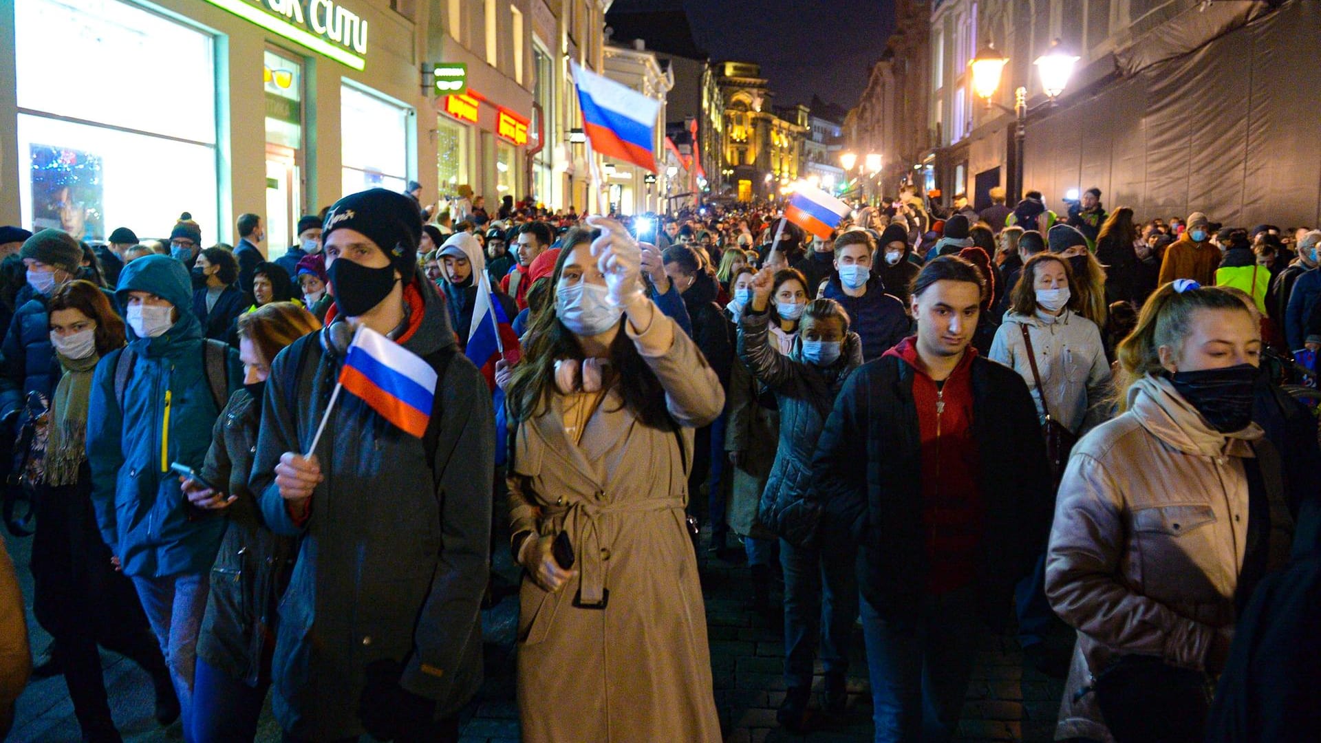 Nawalny-Proteste in Russland: Der Kremlkritiker ist stolz auf die Demonstranten, wie er auf sozialen Netzwerken schreibt.