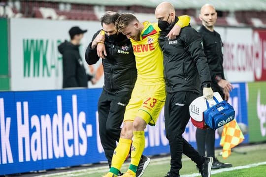 Kölns Jannes Horn hatte sich im Spiel gegen den FC Augsburg verletzt.