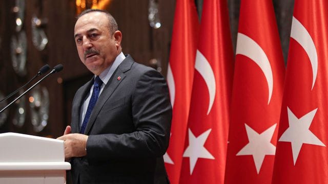 Verärgert über US-Präsident Biden: Der türkische Außenminister Mevlüt Cavusoglu. Verärgert über US-Präsident Biden: Der türkische Außenminister Mevlüt Cavusoglu.