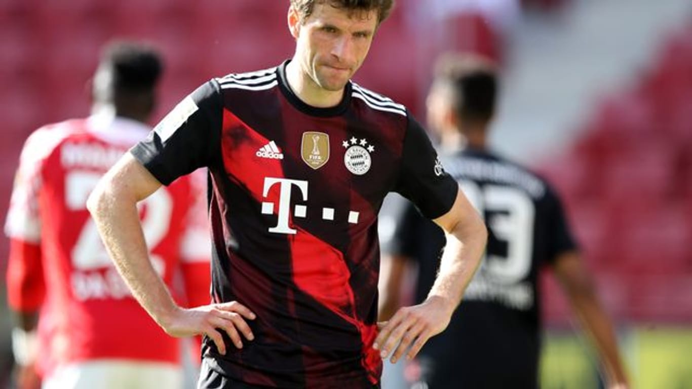 Bayern-Star Thomas Müller war nach der Niederlage in Mainz bedient.