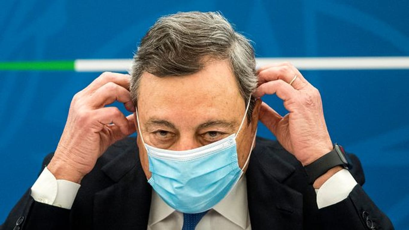 Italiens Ministerpräsident Mario Draghi will das Land mit EU-Milliarden wieder wirtschaftlich auf die Beine stellen.