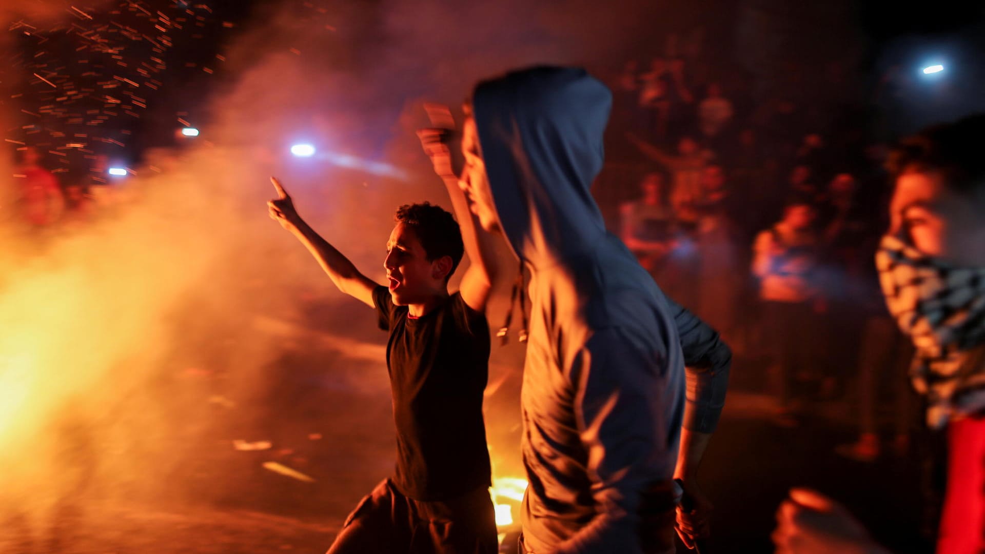 Palästinensische Demonstranten in Jerusalem: In der Stadt kam es zu gewaltsamen Ausschreitungen.