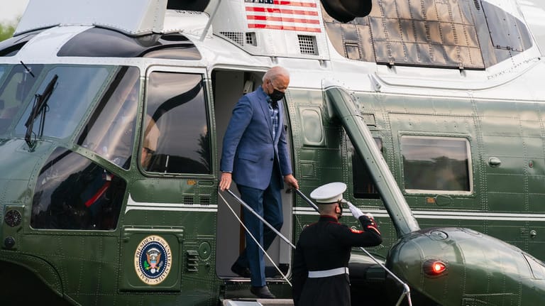 Biden kehrt ins Weiße Haus zurück: Am Wochenende hatte sich der US-Präsident eine kurze Auszeit in Wilmington gegönnt.