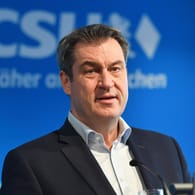 Markus Söder: Der Ministerpräsident Bayerns sprach am Dienstag nach einer Kabinettssitzung auf einer Pressekonferenz.