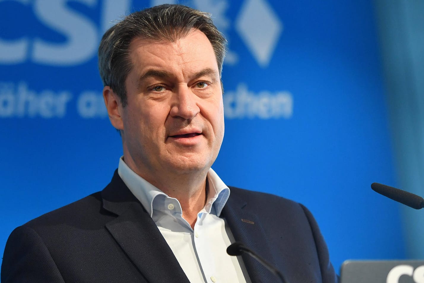 Markus Söder: Der Ministerpräsident Bayerns sprach am Dienstag nach einer Kabinettssitzung auf einer Pressekonferenz.