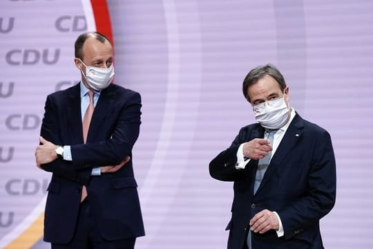 "Eine andere Kategorie": Armin Laschet (r) möchte Friedrich Merz im Wahlkampf an seiner Seite wissen (Archiv).