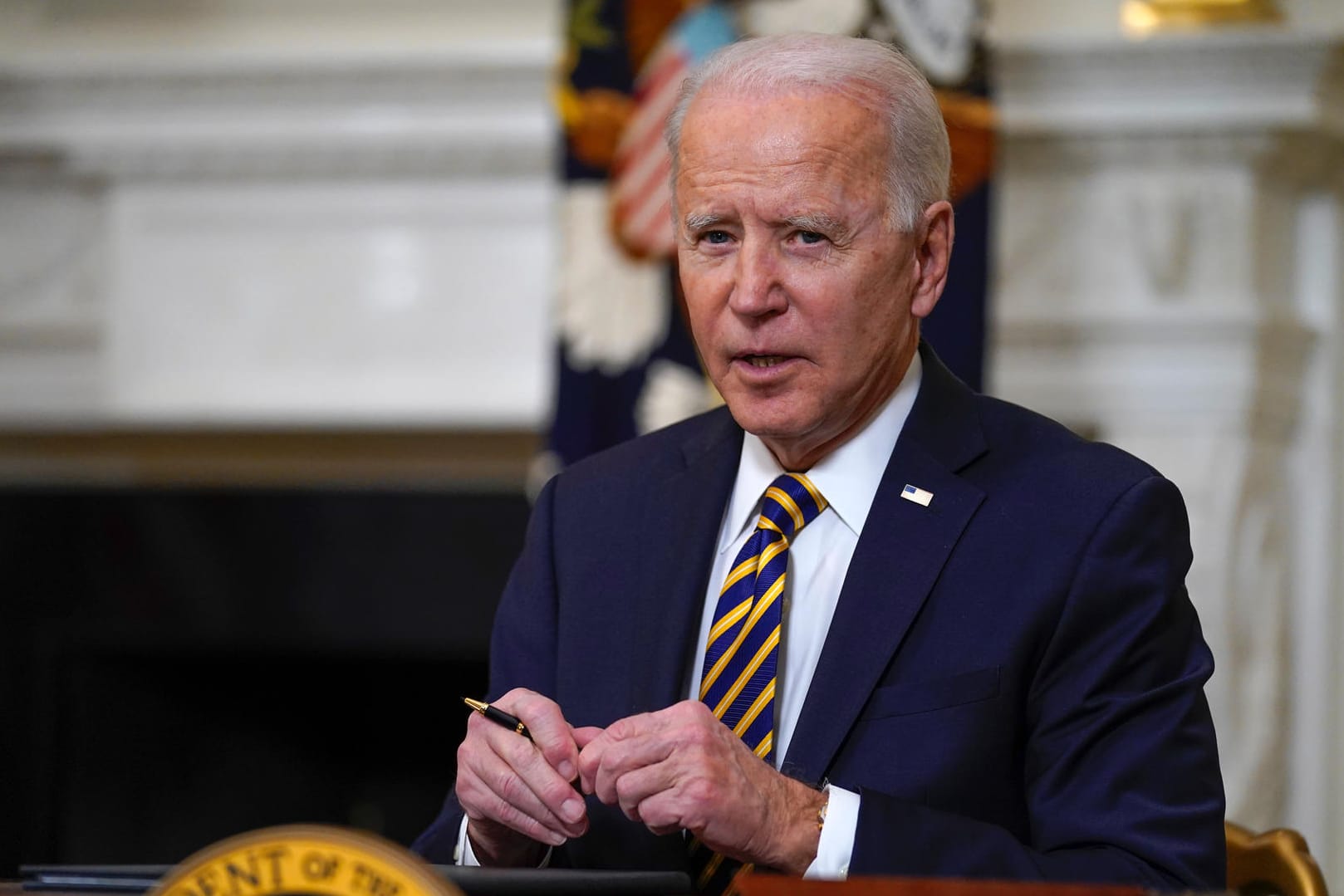 US-Präsident Joe Biden: Die Demokraten haben im Kongress die Mehrheit, doch auch deren Zustimmung kann sich der Präsident noch nicht sicher sein.