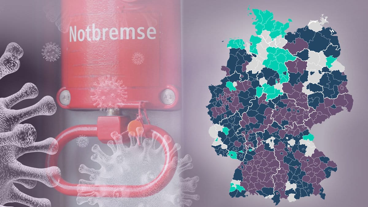 Eine Karte zeigt, wo die Schulen geschlossen werden müssen: Seit Ende April gelten in Deutschland einheitliche Regeln im Umgang mit der Corona-Pandemie.