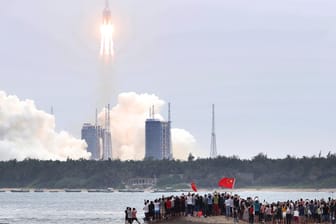 Start der Rakete mit dem Kernmodul in China: Mit dem Bau einer eigenen Raumstation beginnt das Land das bisher größte Vorhaben seines ehrgeizigen Weltraumprogramms.