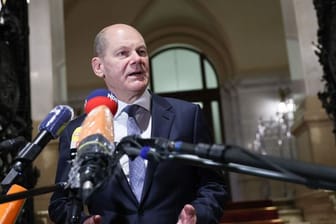 Olaf Scholz (SPD) äußert sich nach seinem Auftritt im Parlamentarischen Untersuchungsausschuss der Hamburgischen Bürgerschaft zum Cum-Ex-Skandal.