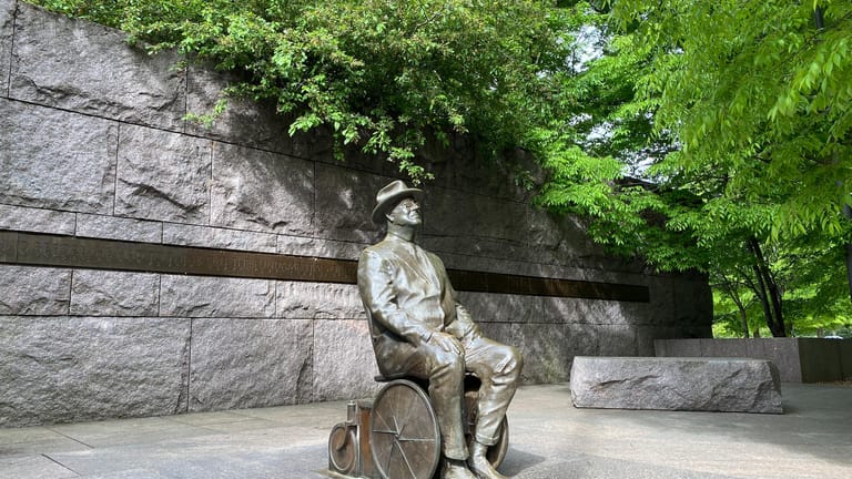 Roosevelt-Denkmal in Washington: Wird Biden sein Land prägen wie einst FDR?