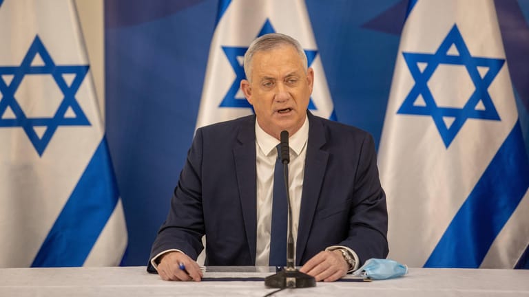 Israels Verteidigungsminister Benny Gantz (Archivbild): "Es ist jetzt notwendig, die Kräfte vor Ort deutlich zu verstärken."