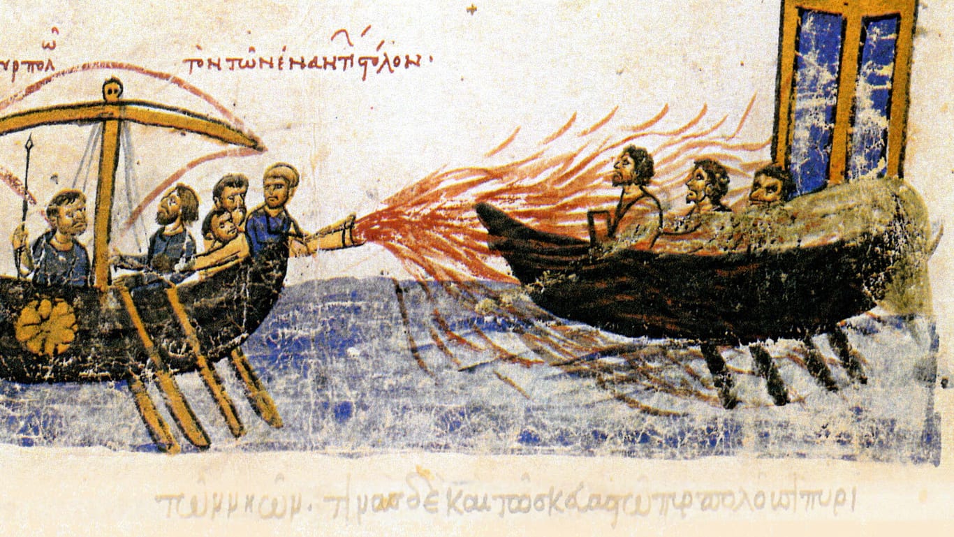 Griechisches Feuer: Die Geheimwaffe war gefürchtet im Mittelalter.