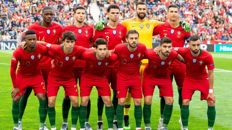 Die portugiesische Nationalmannschaft 2019 im Halbfinale der Nations League.