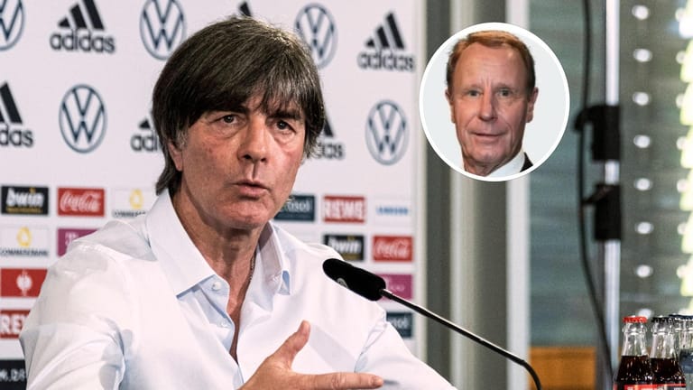 Zwei Generationen, zwei Bundestrainer: Berti Vogts (r.) analysiert die Kadernominierung seines Nachfolgers Joachim Löw für die EM 2021.