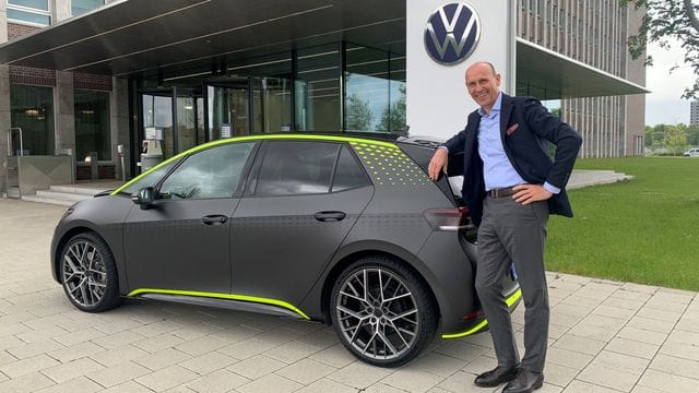 Schneller Stromer: Eine Art GTI-Modell mit 333 PS hat VW-Markenchef Ralf Brandstätter mit der Studie ID.