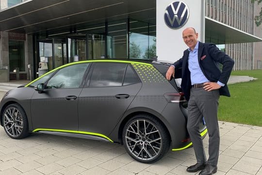 Schneller Stromer: Eine Art GTI-Modell mit 333 PS hat VW-Markenchef Ralf Brandstätter mit der Studie ID.
