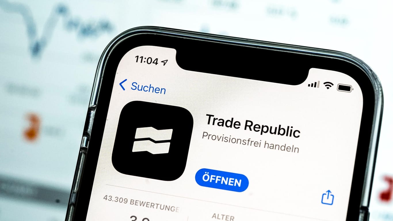 Trade-Republic-App (Symbolbild): Das Unternehmen ist mit vier Milliarden Euro bewertet.