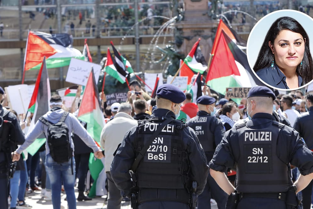 Demo in Leipzig: Bei pro-palästinensischen Protesten kam es in mehreren Städten zu antisemitischen Vorfällen.
